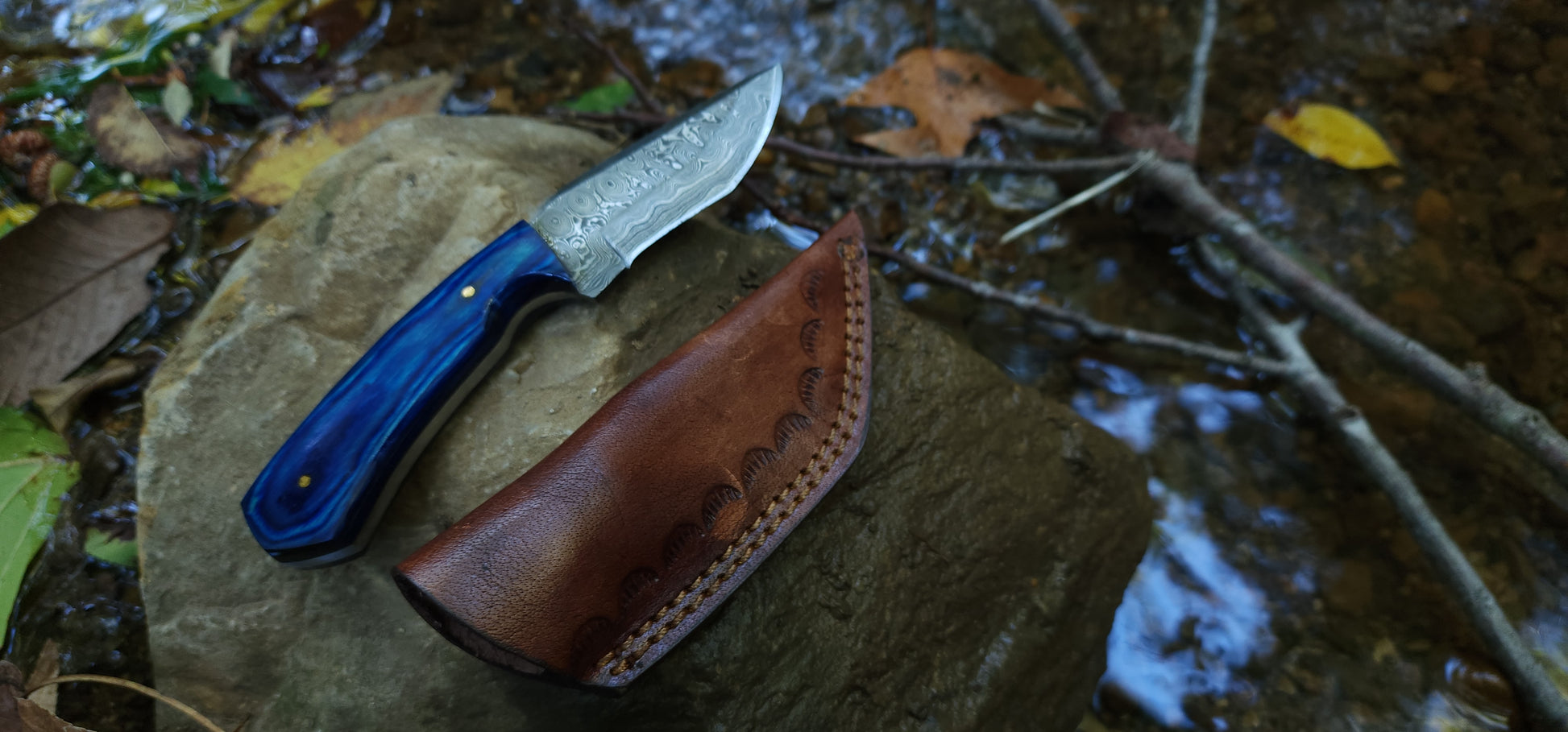EBK-07 Damascus Steel Hunting Knife