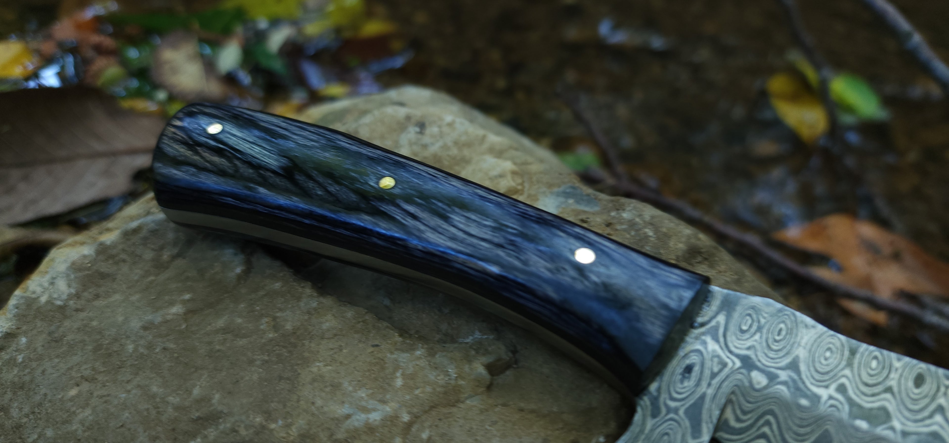 EBK-06 — Damascus Stagwood Bull Skinner