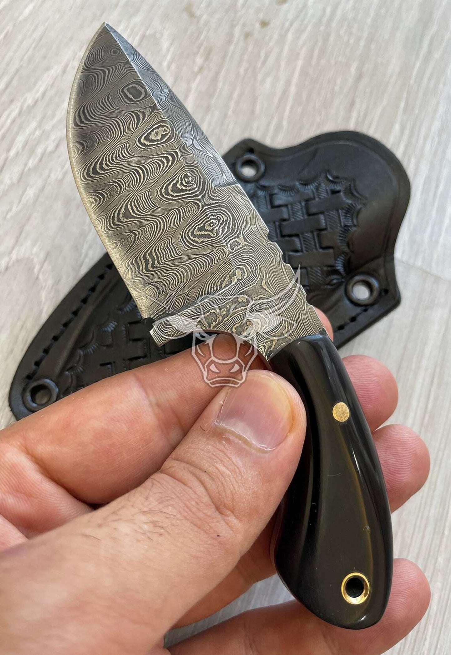EBK-155 Custom Handmade DAMASCUS Skinner Birthday Gift Anniversary Gift Christmas Gift For Him