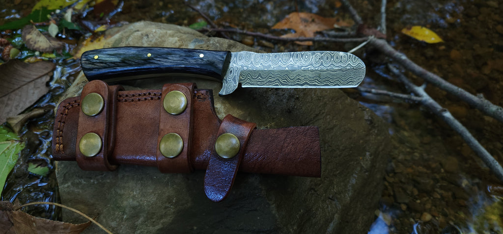 EBK-06 Damascus Steel Bull Skinner