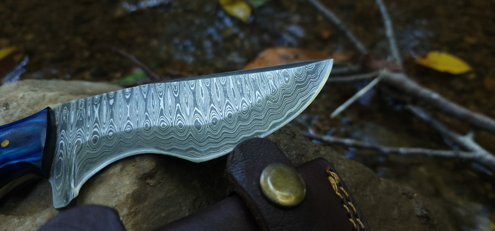 EBK-18 Blue Handle Knife