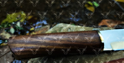 EBK-14 Handforged knife, custom knife, D-2 Steel knife rose wood handle