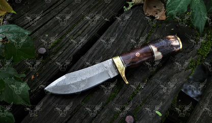 EBK-12 Damascus Steel Hunting Knife