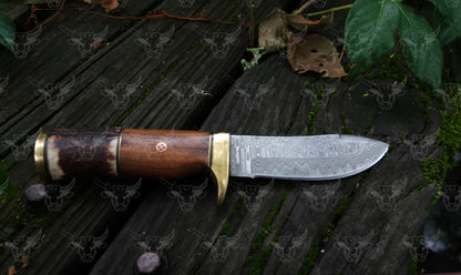 EBK-12 Damascus Steel Hunting Knife