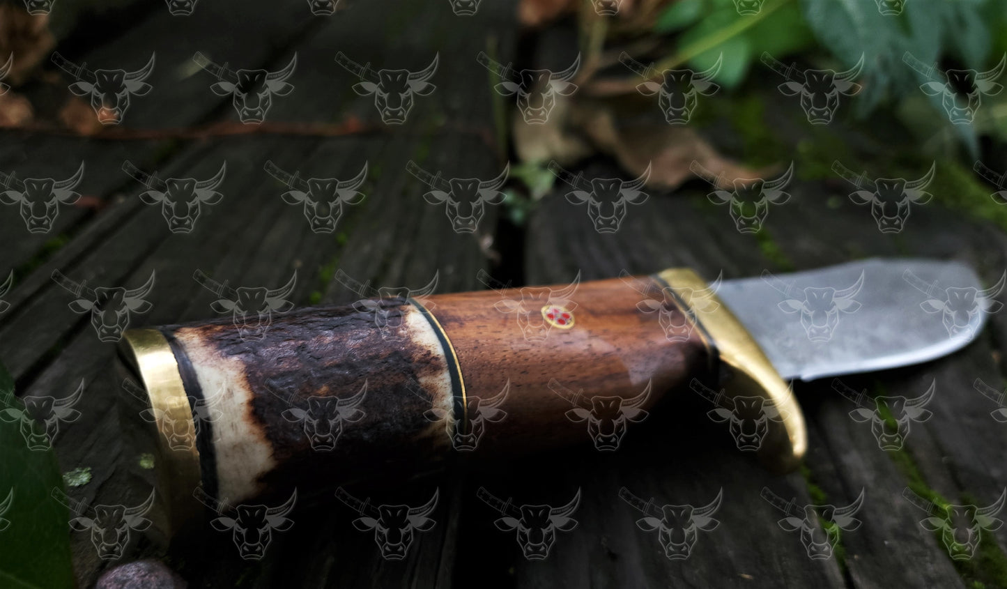 EBK-12 Handforged Damascus steel knife,  hunting knife, Personalized knife