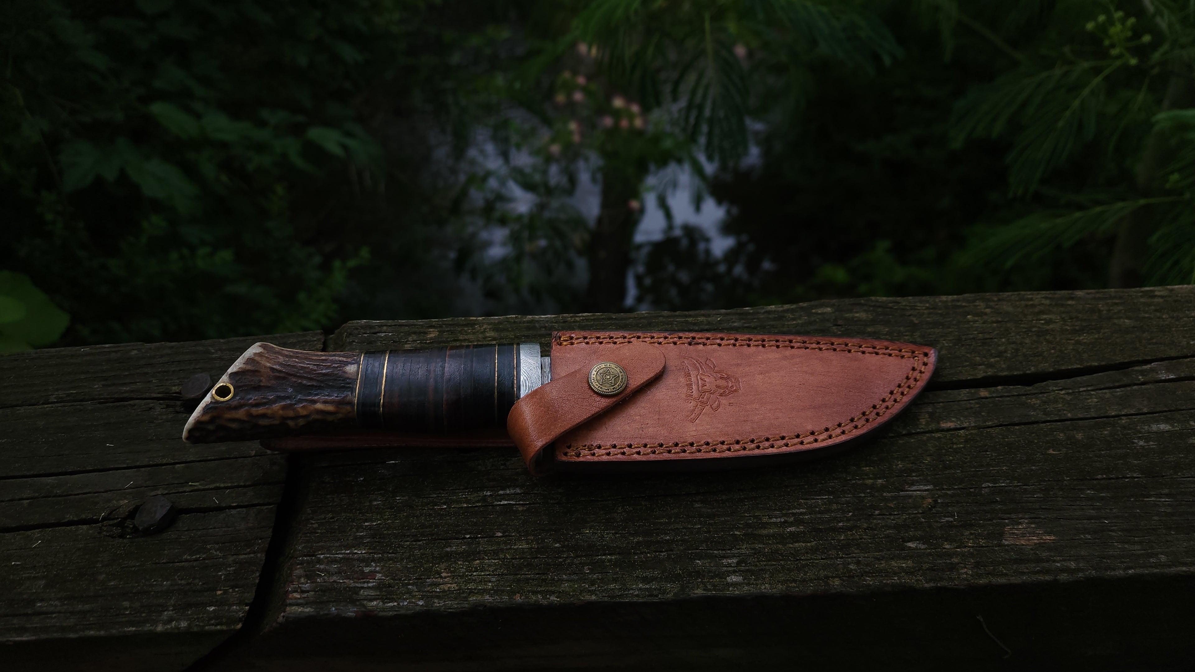 EBK-05 Damascus Steel Hunting Knife