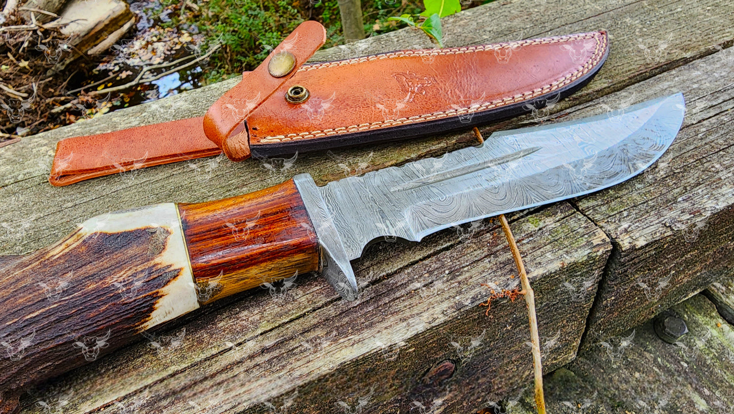 EBK-003 Damascus Steel Bowie knife