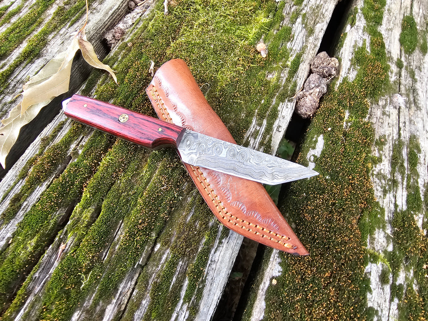 EBK-T02 Hand forged Damascus Tanto knife