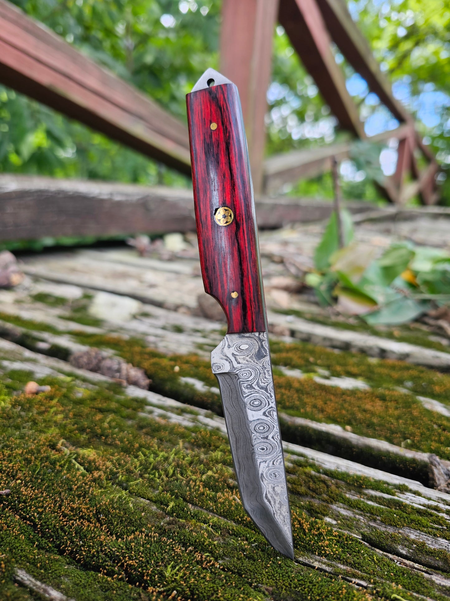 EBK-T02 Hand forged Damascus Tanto knife