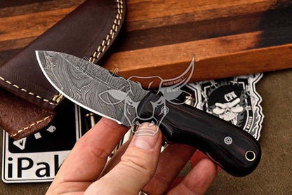 EBK-97 Custom Handmade Damascus Steel Skinning/Camping/Hunting Knife Birthday Gift,Anniversary Gift , Christmas Gift