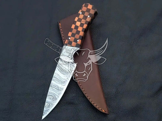 EBK-117 Damascus Steel Hunting Knife