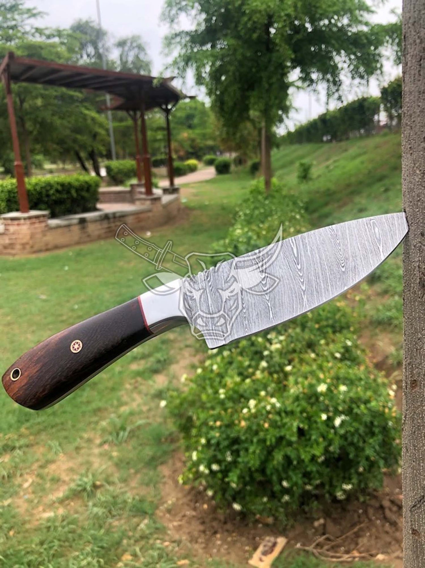 EBK-118 Damascus Steel Hunting Knife