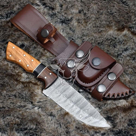 EBK-164 Custom Handmade Damascus Hunting Knife Birthday Gift, Anniversary Gift, Christmas gift for Him