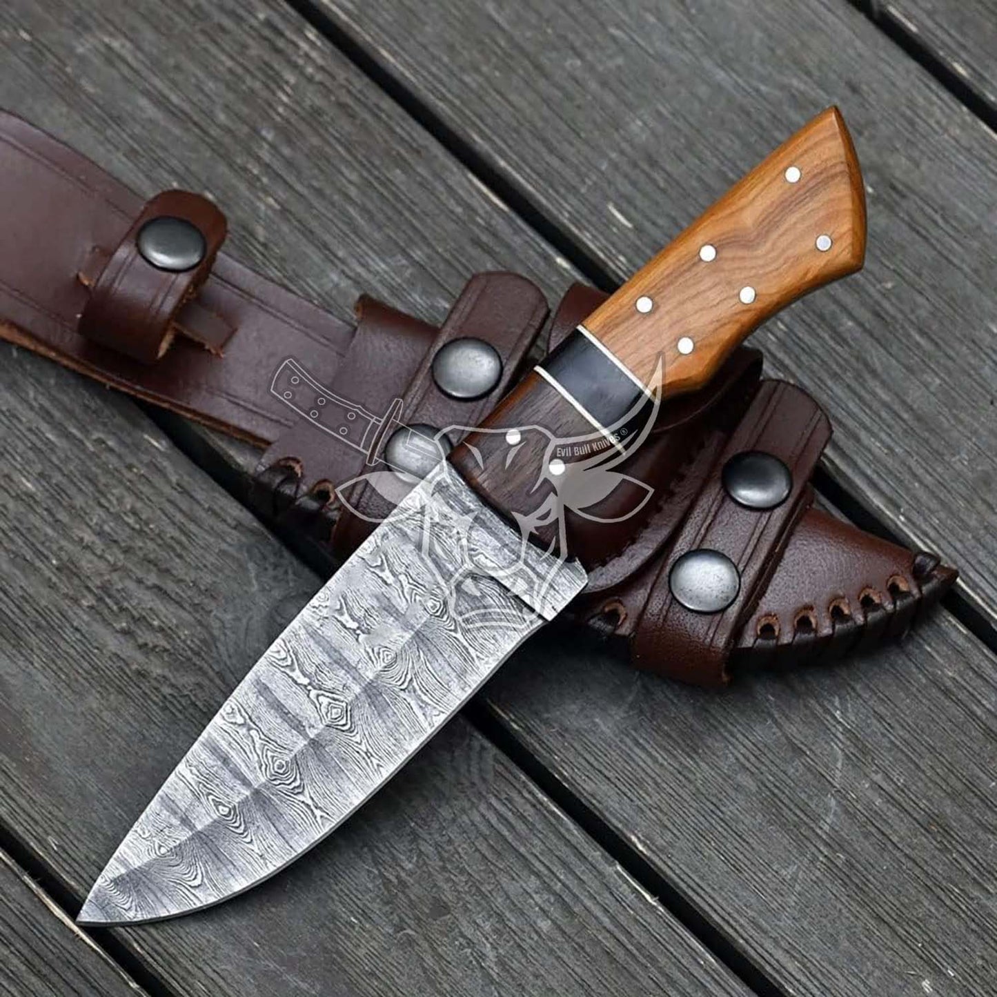 EBK-164 Custom Handmade Damascus Hunting Knife Birthday Gift, Anniversary Gift, Christmas gift for Him