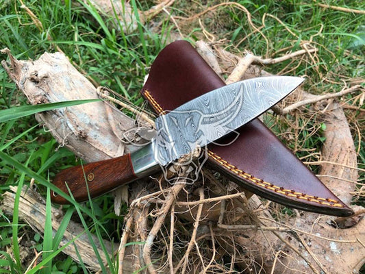 EBK-118 Damascus Steel Hunting Knife