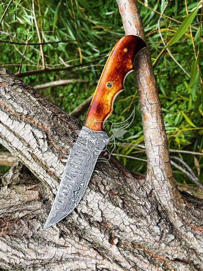 EBK-109 Damascus Hunting Knife