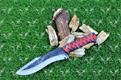 EBK-22 Handforged knife fixed blade knife rose wood