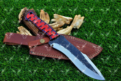 EBK-22 Handforged knife fixed blade knife rose wood