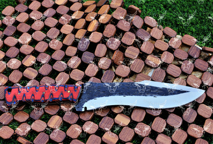 EBK-22 Handforged knife fixed blade knife rose wood