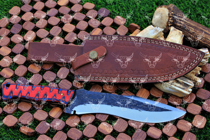 EBK-22 Handforged knife fixed blade knife rose wood
