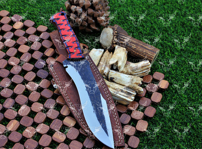 EBK-22 Handforged knife fixed blade knife rose wood