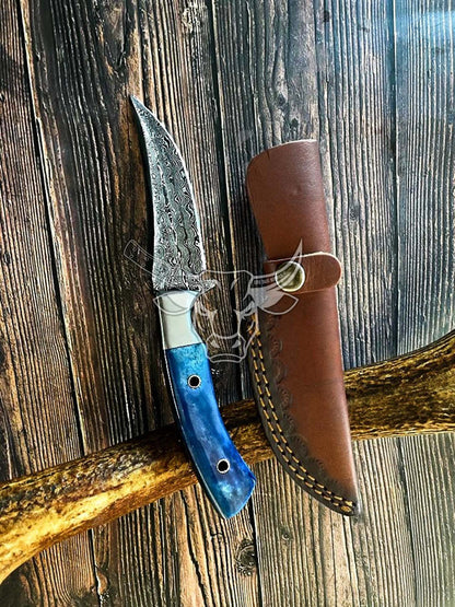 EBK-135 Custom Handmade Damascus Hunting Knife Birthday, Gift Anniversary Gift, Christmas gift for him