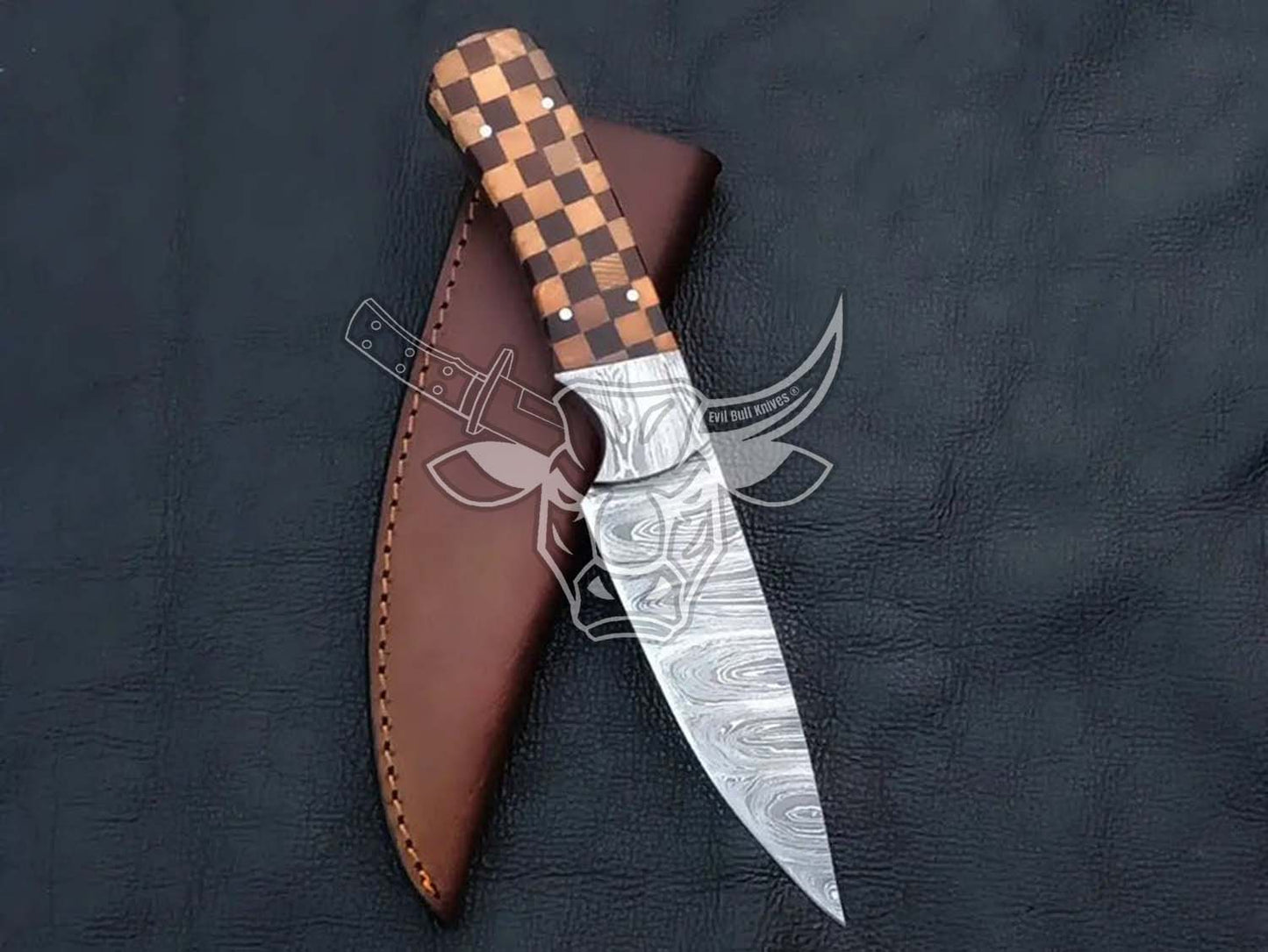 EBK-117 Damascus Steel Hunting Knife