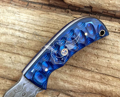 EBK-120 Damascus Steel Gut Hook Knife