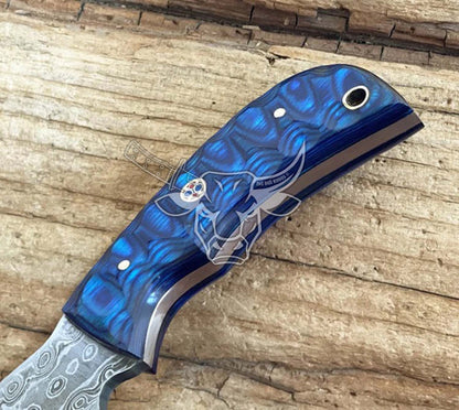 EBK-120 Damascus Steel Gut Hook Knife