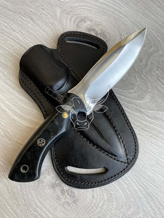 EBK-141 Custom Handmade Carbon Steel Knife With Leather Sheath Anniversary Gift, Birthday Gift , Christmas gift For Him