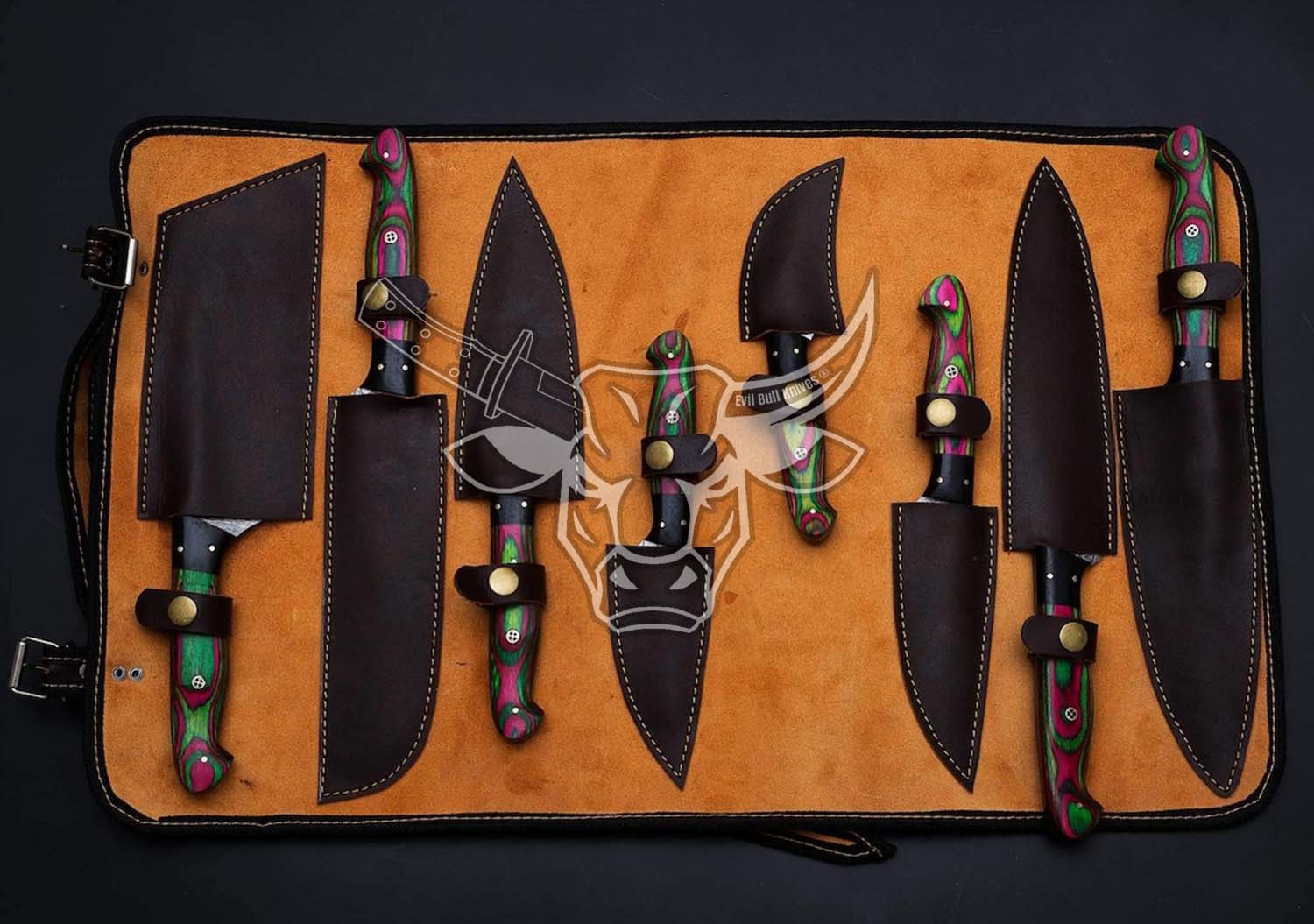 EBK-149 8 Pcs Damascus chef set