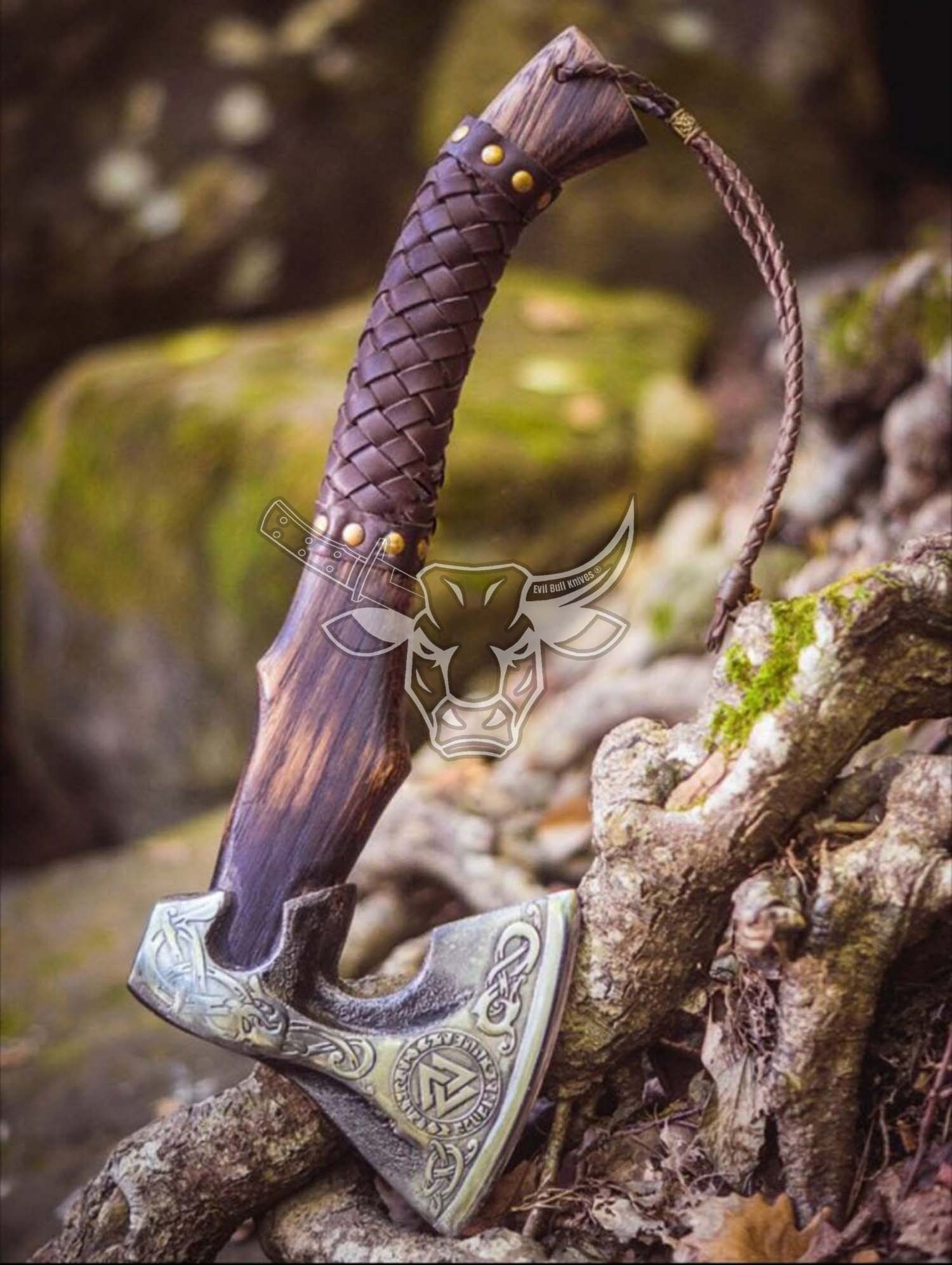 EBK-65 Axe, Custom Gift Hand Forged Carbon Steel VIKING AXE with Ash Wood Shaft, Wedding Gift, Axes Best Birthday&Anniversary Gift For Him, Christmas Gift For Him