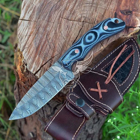 EBK-105 Handmade Damascus Hunting Knife