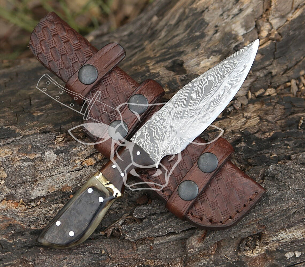EBK-36 Custom Hand Made Damascus Skinner Anniversary Gift, Birthday Gifts  Christmas Gift For Him