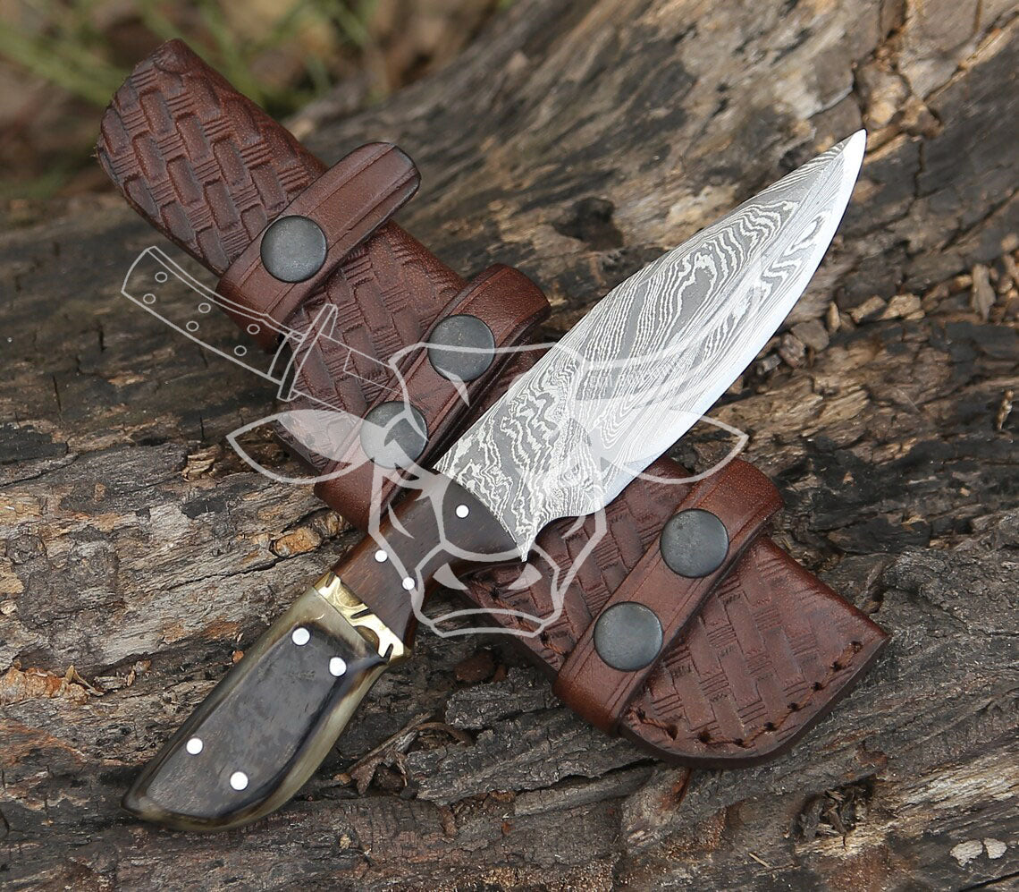 EBK-36 Custom Hand Made Damascus Skinner Anniversary Gift, Birthday Gifts  Christmas Gift For Him