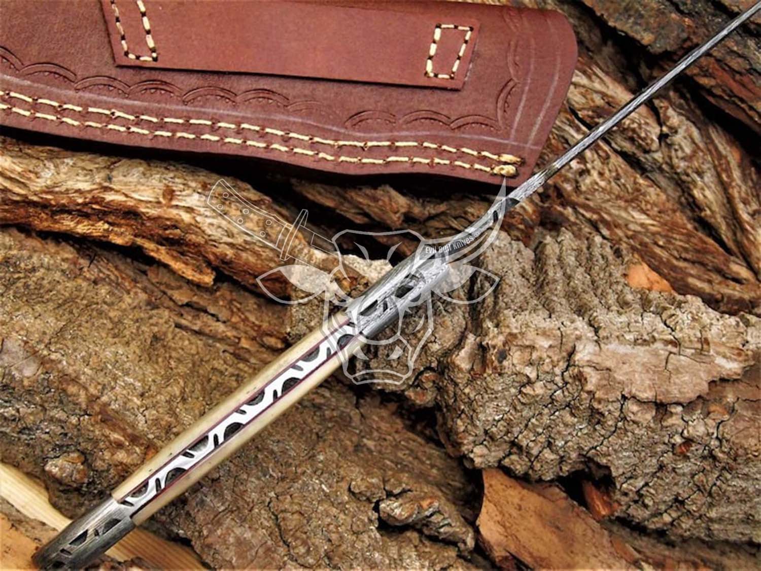 EBK-122 Damascus Steel Hunting Knife
