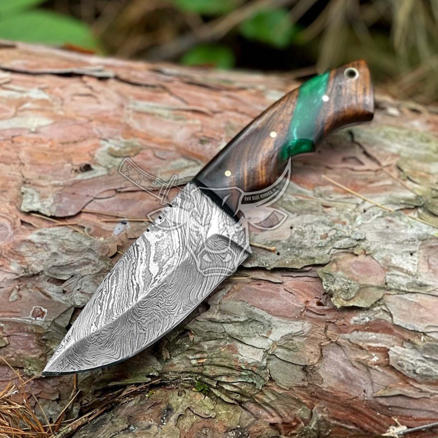 EBK-115 Damascus Steel Hunting Knife