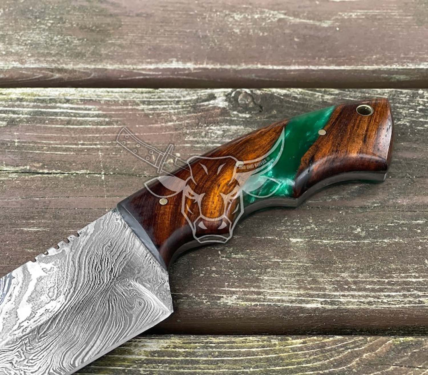 EBK-115 Damascus Steel Hunting Knife