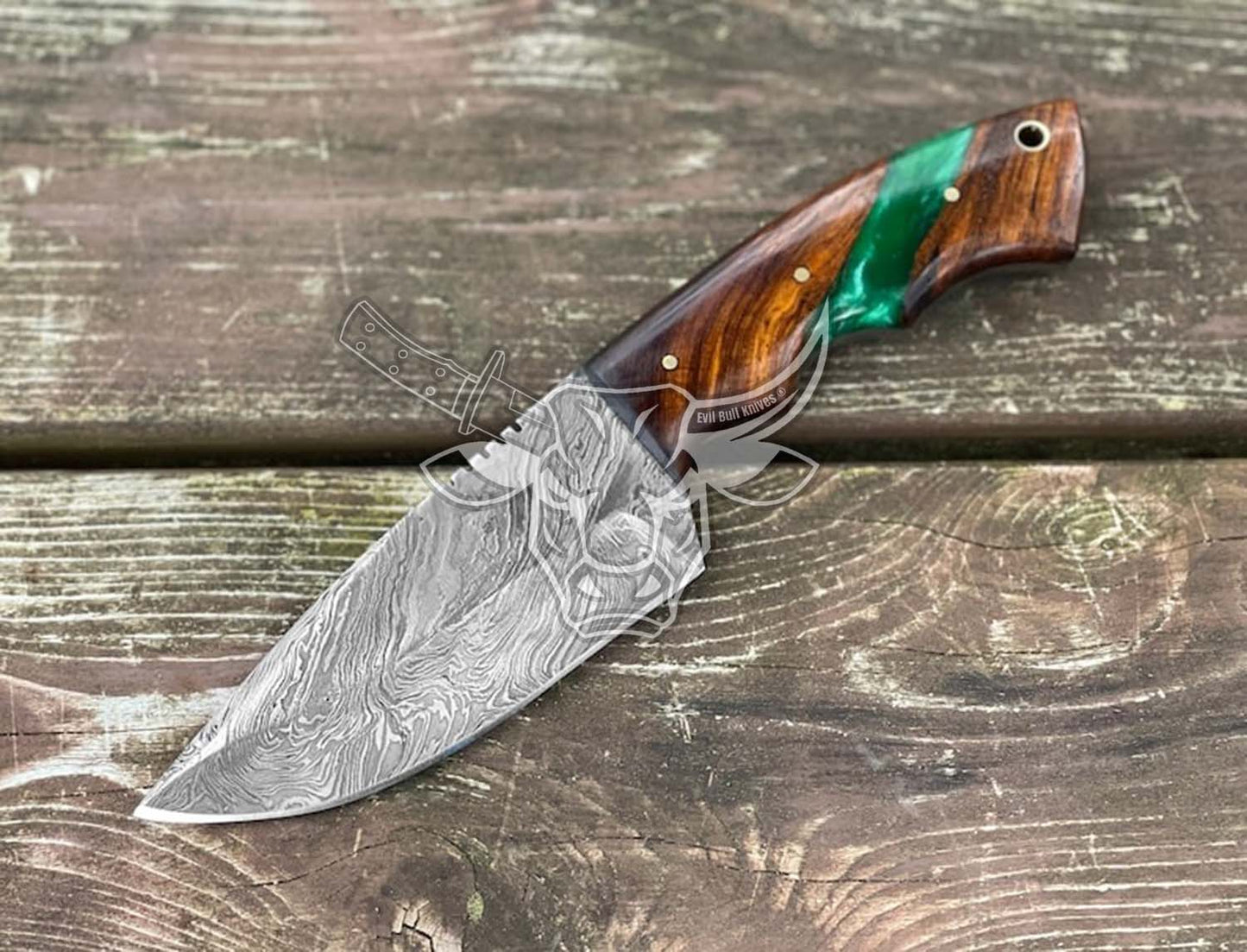 EBK-115 Damascus Steel Hunting Knife