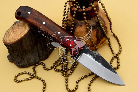 EBK-76 Custom Handmade Steel Knife With Leather Sheath Anniversary Gift, Birthday Gift, Christmas Gift For him