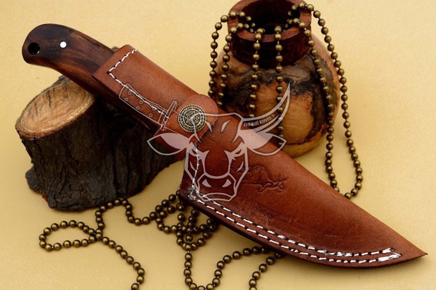 EBK-76 Custom Handmade Steel Knife With Leather Sheath Anniversary Gift, Birthday Gift, Christmas Gift For him