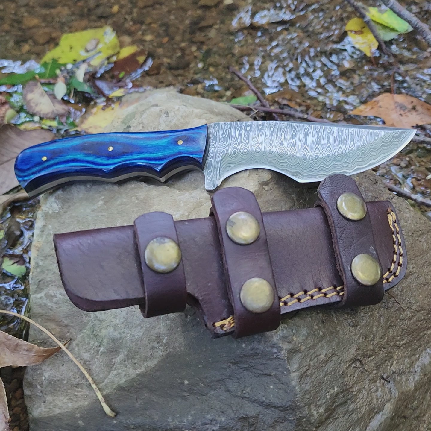 EBK-18 Blue Handle Knife