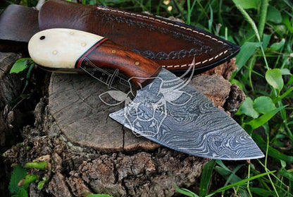 EBK-108 Damascus Skinning Knife