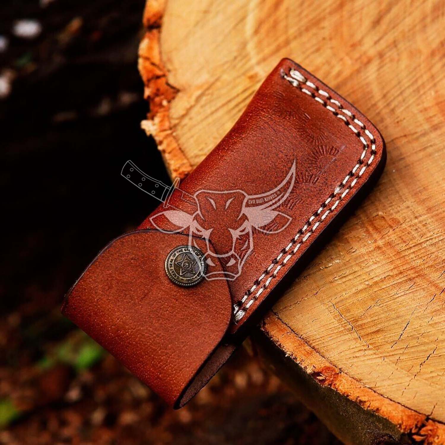 EBK-64 Handmade Damascus Folding Pocket Knife  Anniversary Gift, Birthday Gift Christmas Gift For Him