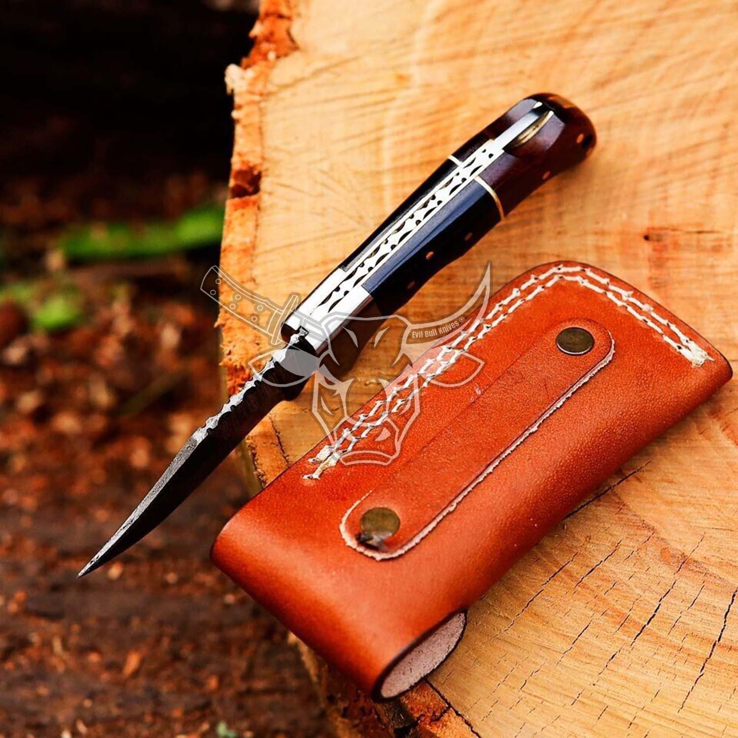 EBK-64 Handmade Damascus Folding Pocket Knife  Anniversary Gift, Birthday Gift Christmas Gift For Him